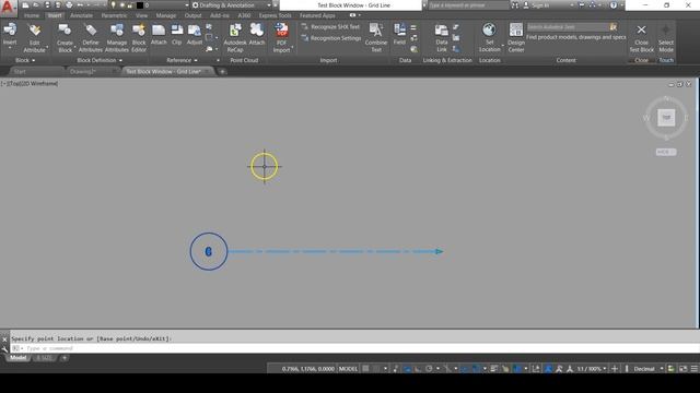 Dynamic Block with Attribute: Grid Line смотреть онлайн