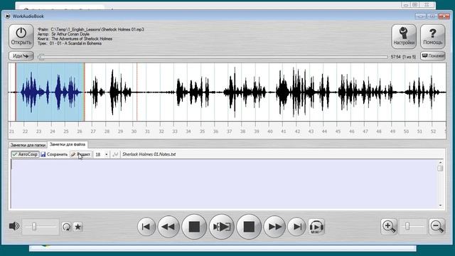 WorkAudioBook для Windows – Урок 04: Текст для аудио смотреть онлайн