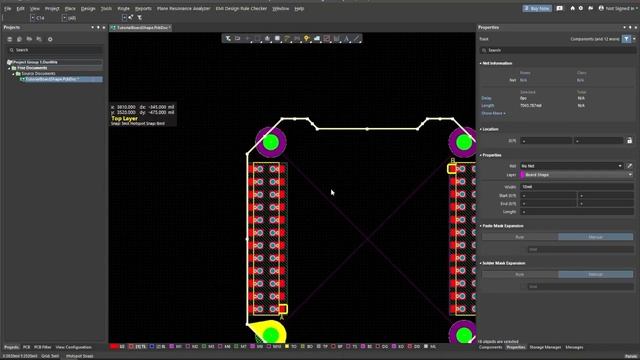 Altium 23 - Граница платы из компонента