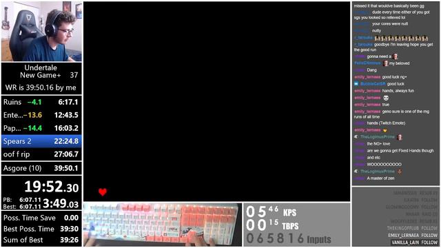 Undertale New Game+ Speedrun in 39:40 (WORLD RECORD) смотреть онлайн
