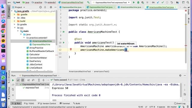 JAVA Extends(상속)로 아메리카노 머신과 라떼 머신 만들기 смотреть онлайн
