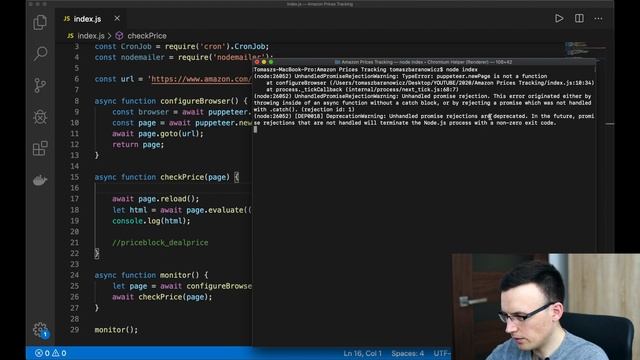 Puppeteer + Node.js = App That Tracks Prices on Amazon смотреть онлайн