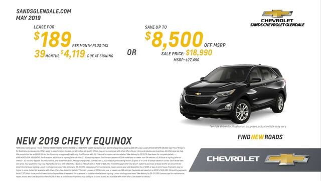 2019 Chevrolet Equinox Offer Sands Chevrolet Glendale May SP 2