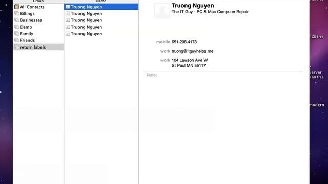 How To Print Return Labels In Mac OS X Using Address Book
