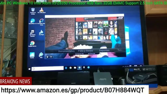 ACEPC Mini PC Windows 10 Intel Atom x5-Z8350 Processor 4GB Ram 32GB EMMC Support 2.5 Inch SATA SSD/ смотреть онлайн