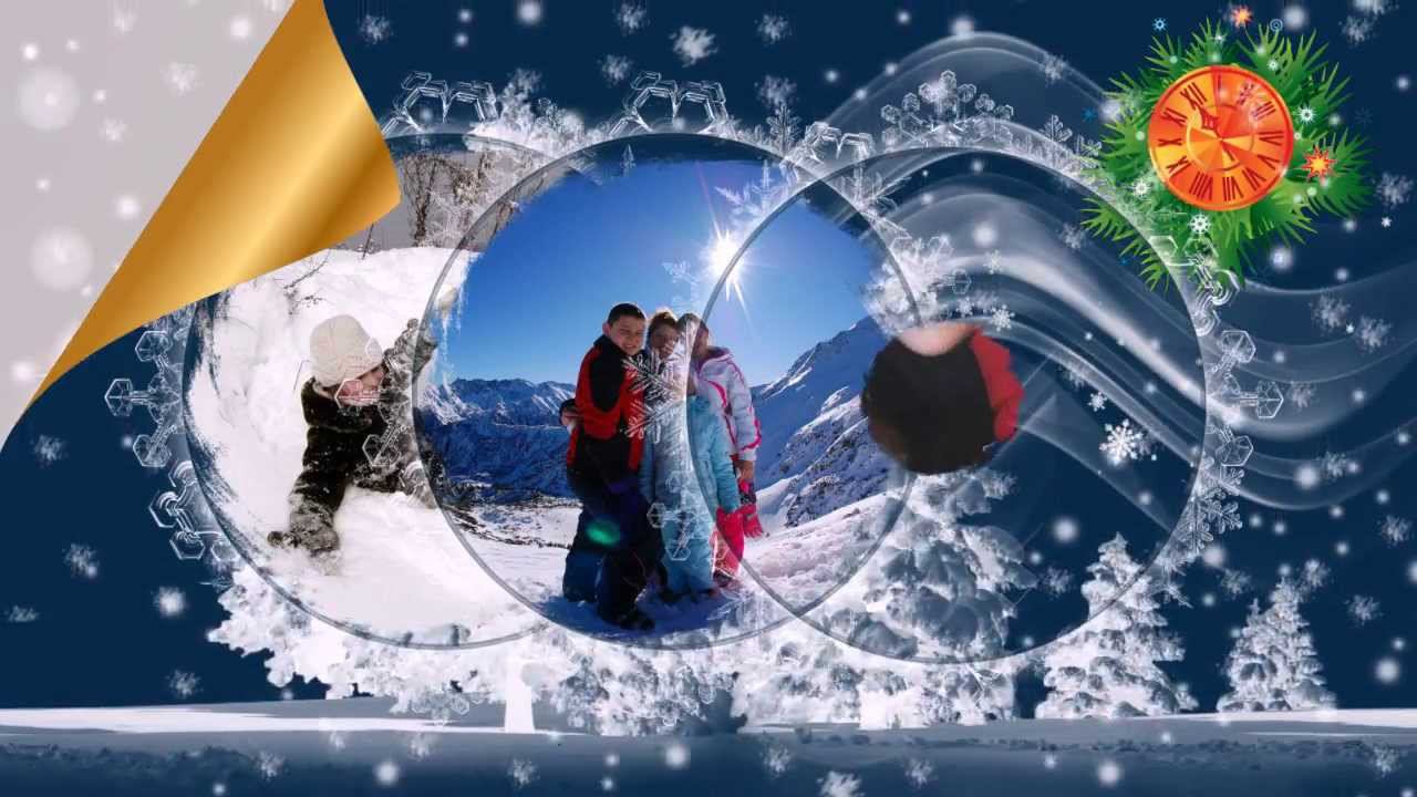 Слайд-шоу из фотографий "Зимняя сказка" смотреть онлайн