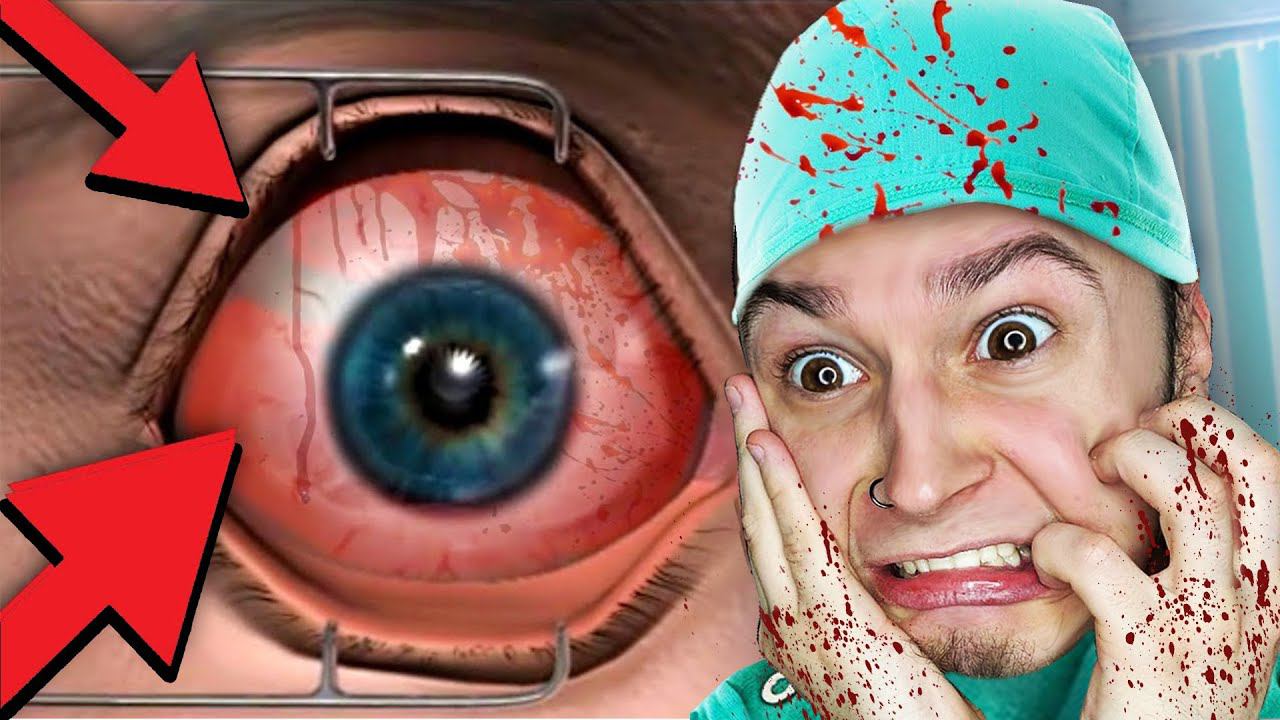 ТЫ НЕ СМОЖЕШЬ ДОСМОТРЕТЬ ЭТО ДО КОНЦА!! (Laser Eye Surgery Game) смотреть онлайн