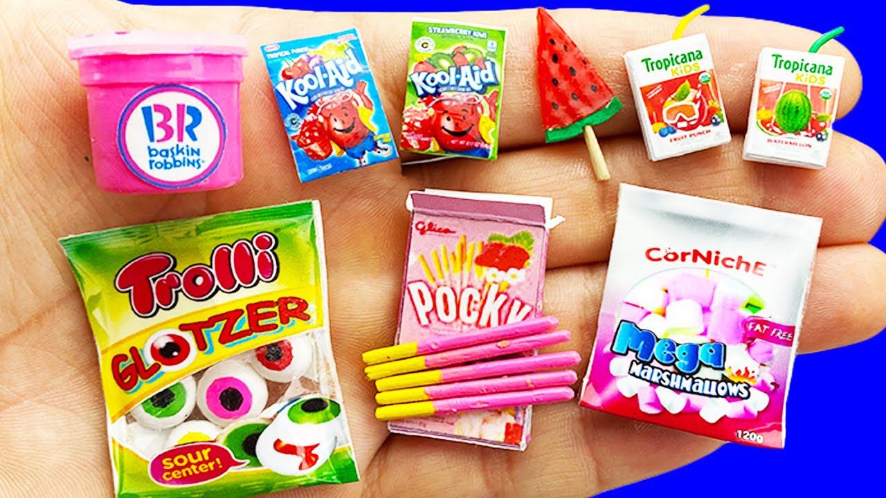 11 DIY MINIATURE FOOD AND DRINKS REALISTIC HACKS AND CRAFTS COLLECTION !!!