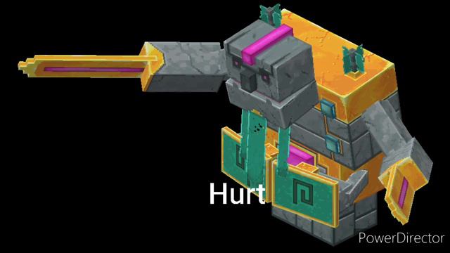 Minecraft Dungeons Howling Peaks: Tempest Golem Hurt SFX смотреть онлайн