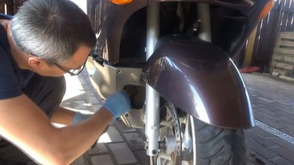 BMW K1200LT Снятие пластика