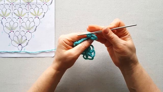 ВЯЗАНИЕ ШАЛИ КРЮЧКОМ . Узор для шали 