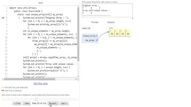 w3resource.com: Java Array Exercise-16 смотреть онлайн