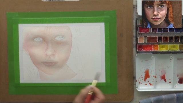 WATERCOLOUR PORTRAIT - 5 TOP TIPS for beginners | How to paint SKIN in WATERCOLOR (TUTORIAL) смотреть онлайн