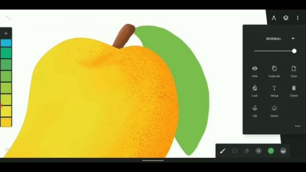 MANGO FRUIT VECTOR DESIGN | INFINITE PAINTER APP | CREATE A 3D ILLUSTRATION DESIGN