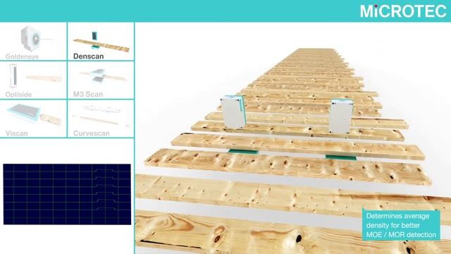 Microtec Goldeneye Multi-Sensor Quality Scanner for lumber смотреть онлайн