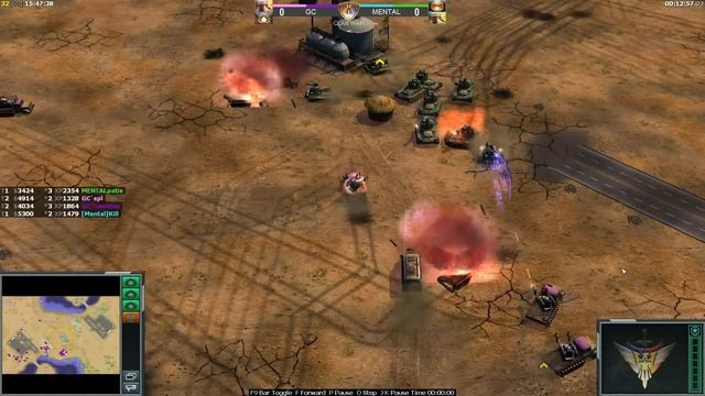 ФАНТАСТИЧЕСКАЯ ЧЕТВЕРКА! Clan War! GC(spl and TumStep) vs MENTAL(patie and Kill) GENERALS ZERO HOUR смотреть онлайн