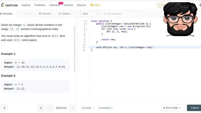Leetcode Question 386 "Lexicographical Numbers" in Java смотреть онлайн