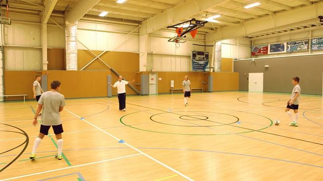Futsal Training Drill: Level 2 Receiving Turning and Facing смотреть онлайн