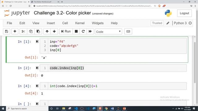 3.5 Python Fundamentals. Challenge 2- Color picker on the chess board смотреть онлайн