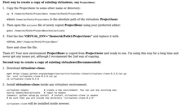 Create a copy of virtualenv locally without pip install (2 Solutions!!) смотреть онлайн