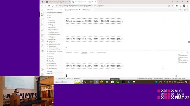 Arquitectura de alto rendimiento orientada a eventos con Go y Kafka - David Torres Garrigós смотреть онлайн