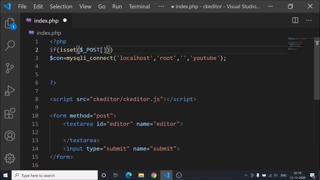 How to Add CKEditor in a Web Page and Save Data into Database смотреть онлайн