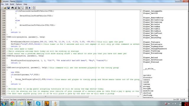 SA-MP Pawno scripting EP:9 смотреть онлайн