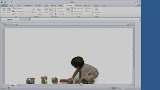 Microsoft Excel Spreadsheet VBA Stop-Motion Animation смотреть онлайн