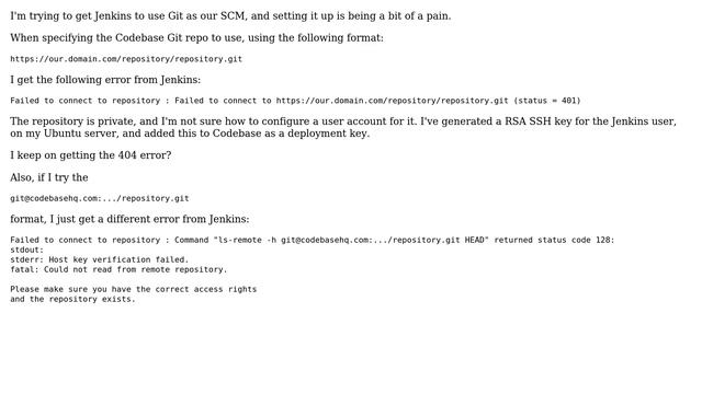 DevOps & SysAdmins: Failed to connect to repository - 401 on Jenkins + Codebase Git (2 Solutions!!) смотреть онлайн