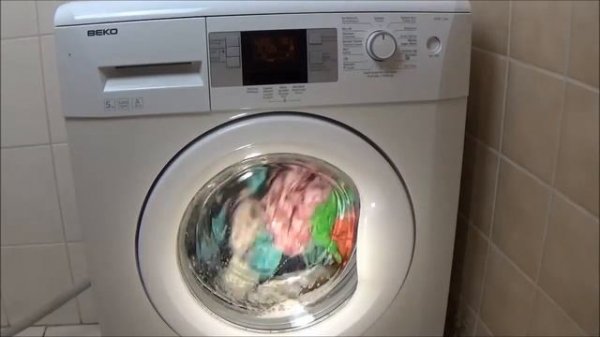 Cotton express quick wash 90 degrees program BEKO WMB 51441 washing machine test example movie #348