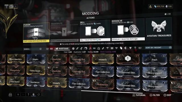 Warframe - Upgrading MODs смотреть онлайн