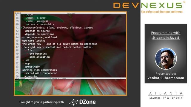 Devnexus 2015 - Programming with Streams in Java 8 - Venkat Subramaniam смотреть онлайн