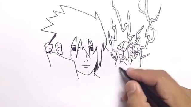 Как нарисовать Саске (из Наруто) из слова Sasuke смотреть онлайн