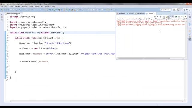Handling Menu Items in Selenium | Action Class смотреть онлайн