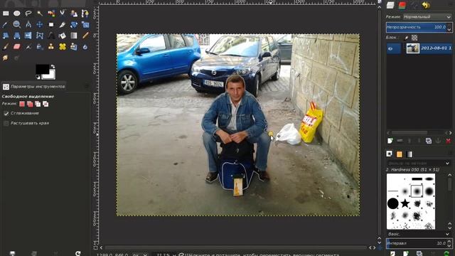 Размытие фона в фотографии через программу Gimp 2 8 смотреть онлайн