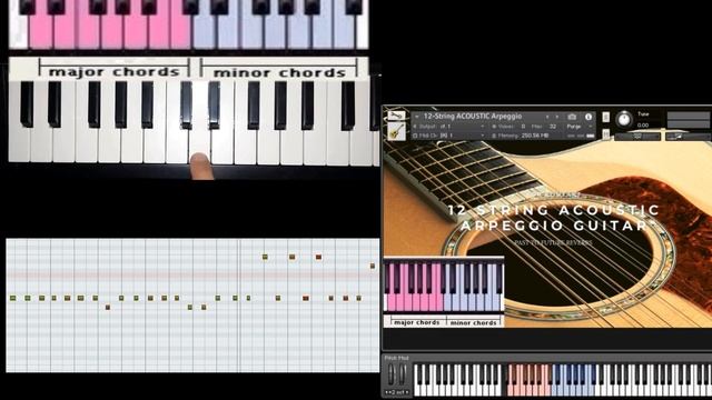 12 STRING ARPEGGIO GUITAR FOR KONTAKT! Demo смотреть онлайн
