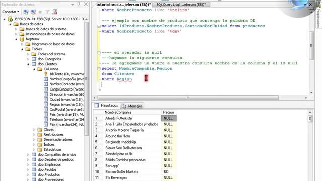 tutorial sql nro 4 parte 2 El "is null" y el "is not null" смотреть онлайн