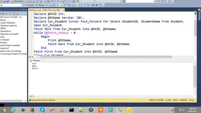 Fast Forward Cursors in SQL Server смотреть онлайн