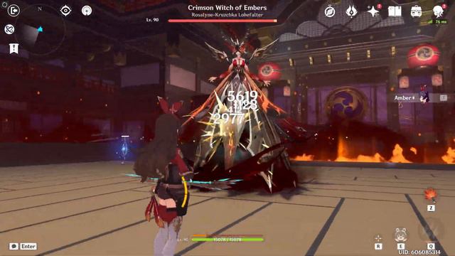 Genshin Impact - Signora vs Solo Amber (No Damage / No Buff / 2:45 ) смотреть онлайн