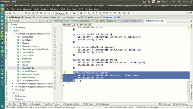 Android Kotlin Tutorial #097 - Nested Classes смотреть онлайн