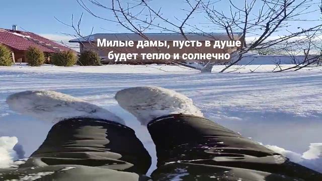Снежное поздравление с весенним днём от художника Татьяны Букреевой смотреть онлайн