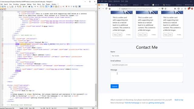 How to make a working Contact Form in PHP смотреть онлайн