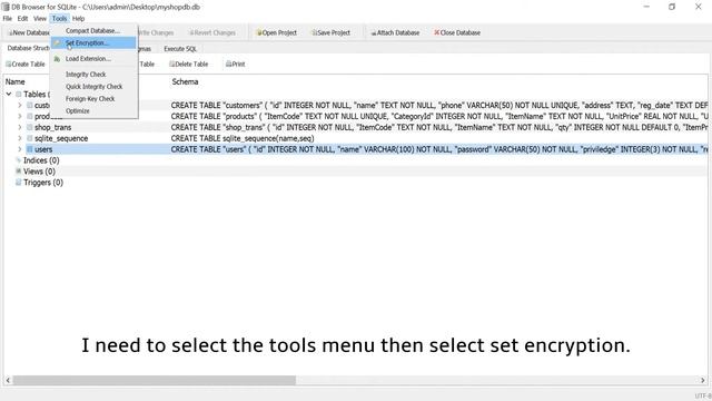 DB Browser how to create and open encrypted sqlite database file - (how to secure sqlite database) смотреть онлайн