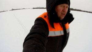 7 км по мокрому пухляку на мотособаке /мотобуксировщике Мухтар 7 с лыжным модулем.#Мотособака#Сибир