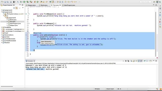 Java Abstract Example Part 2 смотреть онлайн