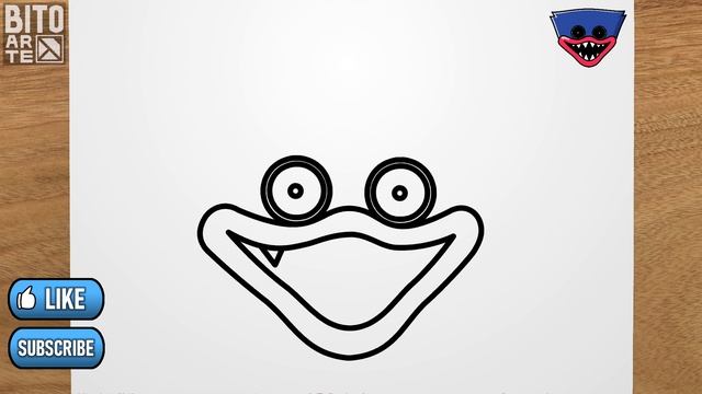 How to draw Huggy Wuggy (Poppy Playtime) step by step, EASY смотреть онлайн
