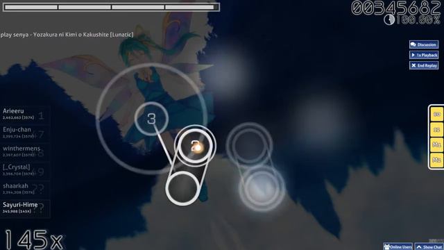 Let´s Play Osu! Touhou (senya) - Yozakura ni Kimi o Kakushite [Lunatic] смотреть онлайн