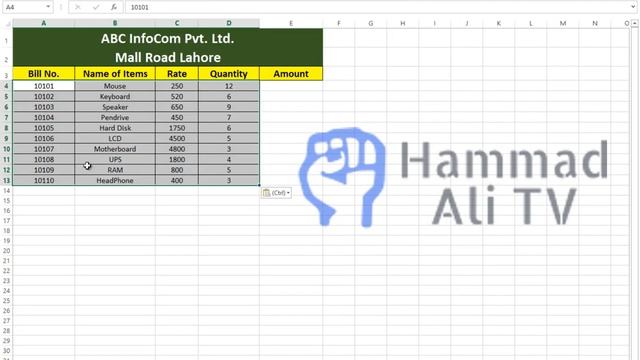 How To Make Entry Bill in Microsoft Excel 2023 | Billing in Microsoft Excel | Data Entry in Excel смотреть онлайн