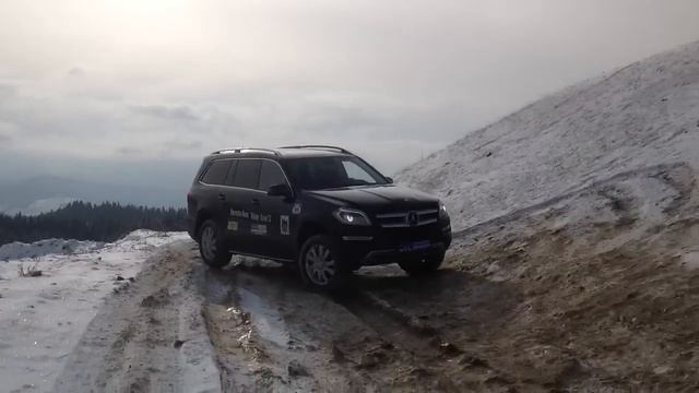 Mercedes Winter Drive Show 2012 GL350 смотреть онлайн
