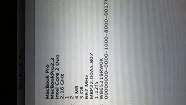 APPLE MACBOOK PRO A1211 15" NOTEBOOK MA610LL CORE 2 DUO T760 смотреть онлайн